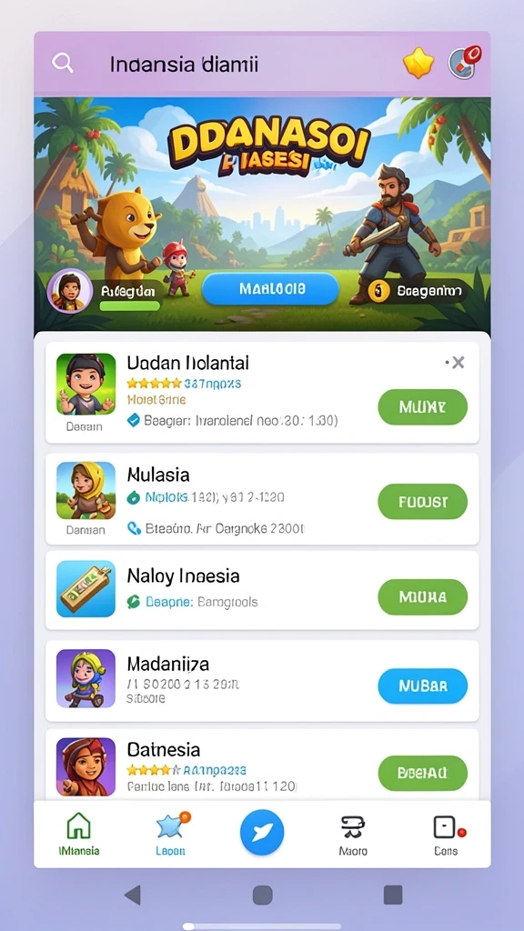 okgames - Menampilkan berbagai pilihan permainan yang tersedia.