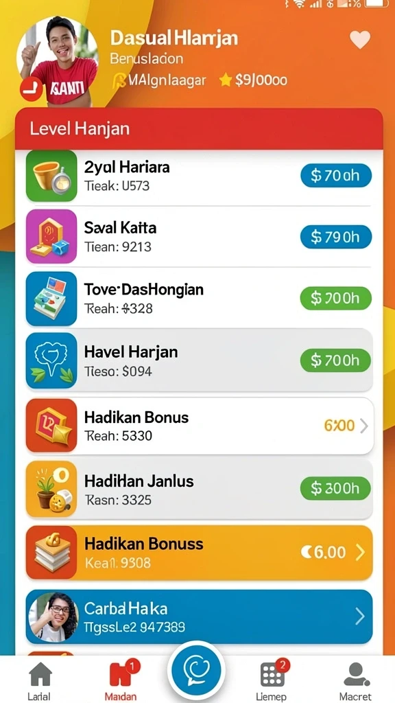 rajaclub - Tampilan antarmuka pengguna yang intuitif.